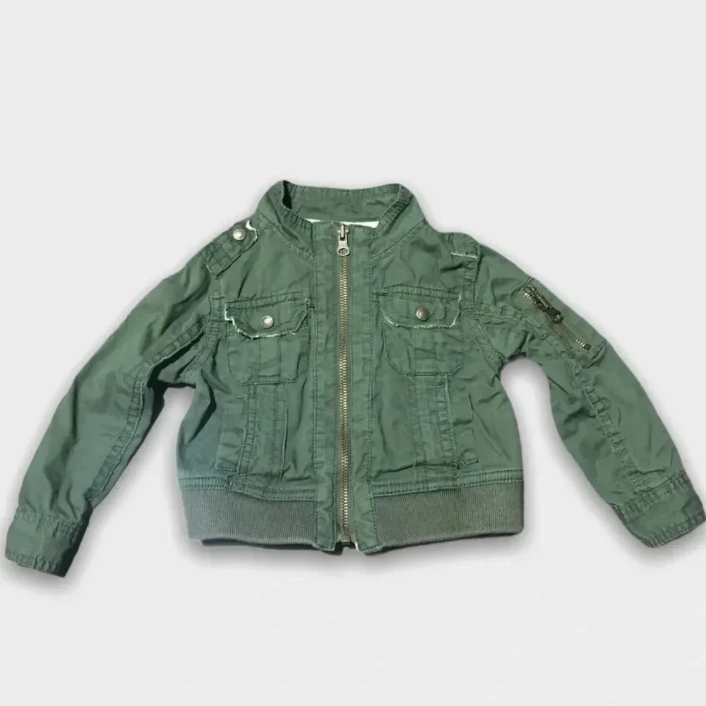 Place Green Zip Up Jacket - Picture 1 of 5